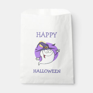 Halloween White Favor Bags/Ghost Bag