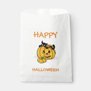 Halloween White Favor Bags/Pumpkin Bag