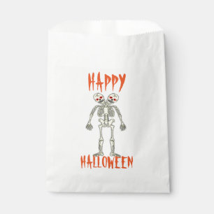 Halloween White Favor Bags/Skeleton Bag