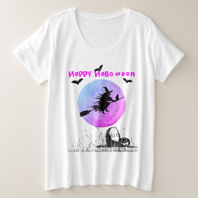 Halloween White Top (Design Front)