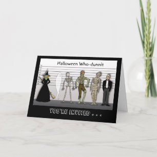 Halloween Who-dunnit Invitation