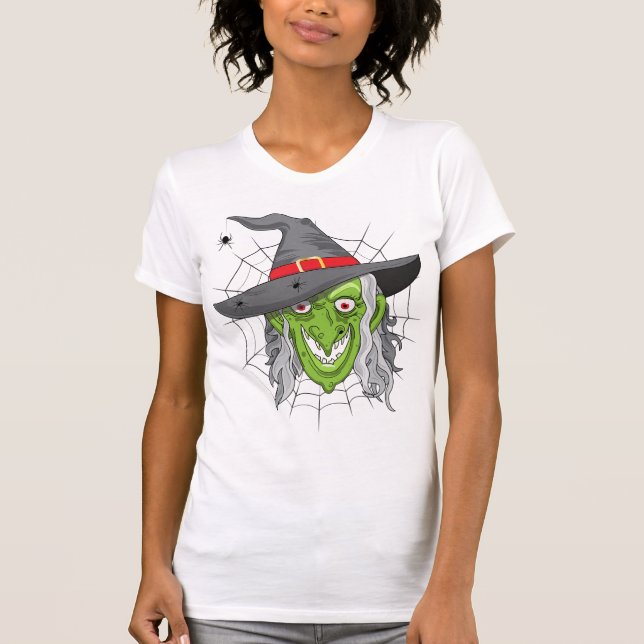 Halloween Wicked Green Witch T-Shirt (Front)