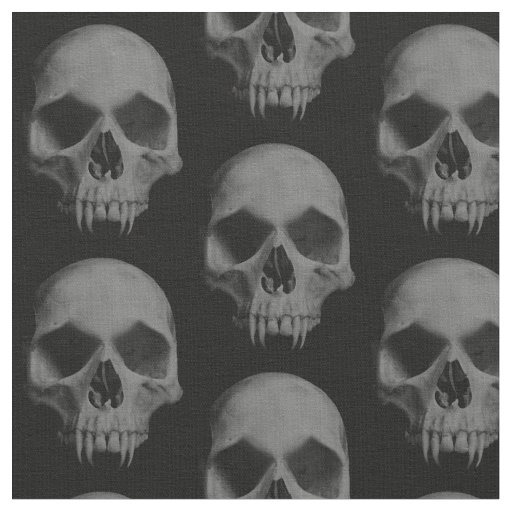 Halloween wicked skulls fabric