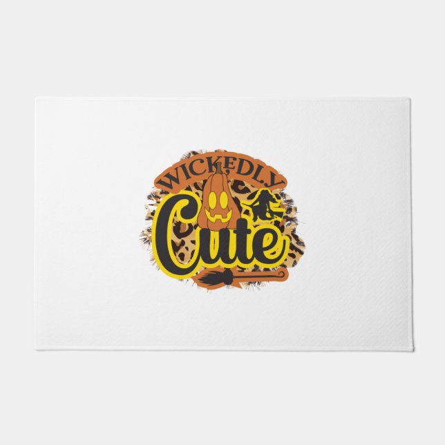 Halloween Wickedly Cute Doormat (Front)