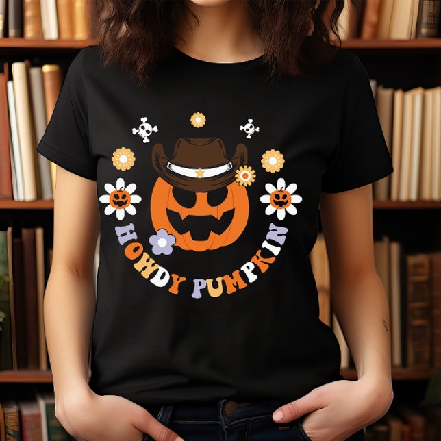HALLOWEEN WILD WEST HOWDY PUMPKIN COWBOY T-Shirt (Creator Uploaded)