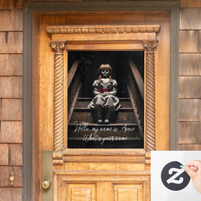 Halloween  window cling (Home Door)