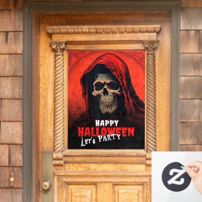 Halloween  window cling (Home Door)