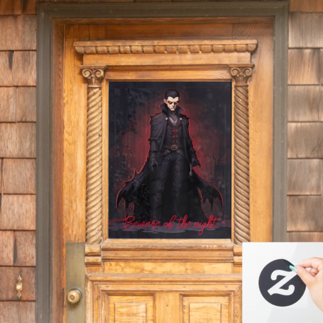 Halloween  window cling (Home Door)