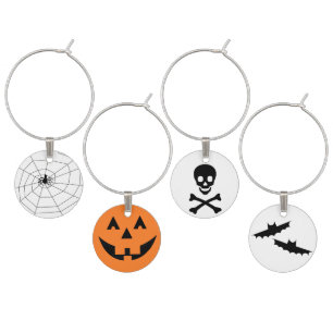 Halloween Wine Charm Set