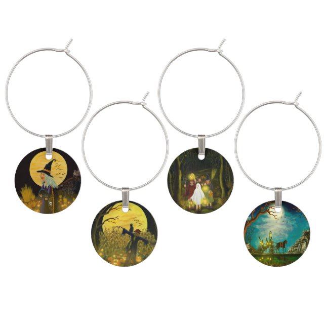 Halloween wine charms (Staggered)