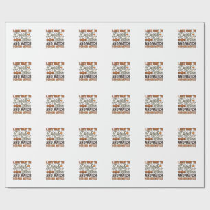 Halloween Wine Horror Movies Vintage Shirt Design_ Wrapping Paper