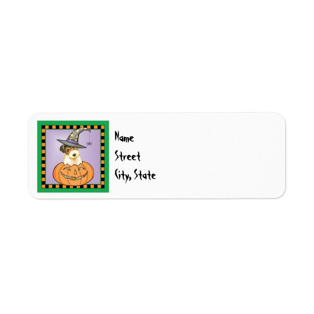Halloween Wire Fox Terrier Label (Front)