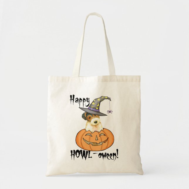 Halloween Wire Fox Terrier Tote Bag (Front)