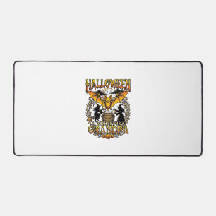 Halloween Wishes Grandpa Bat Witches Cauldron_1 Desk Mat