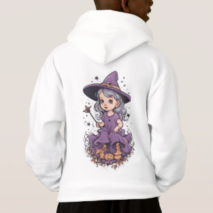 Halloween, witch 1 baby, cute witch, fall holiday hoodie