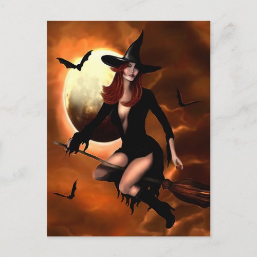 Halloween Witch 2005 Postcard