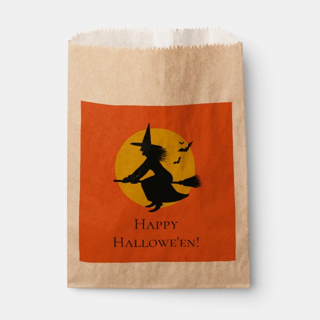 Halloween Witch 50 ct Candy Favor Bags (Front)
