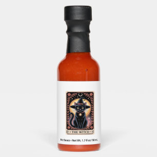 Halloween Witch Aesthetic Cat Lovers Gothic Tarot Hot Sauces