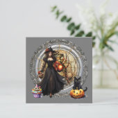 Halloween Witch And Cat (Standing Front)