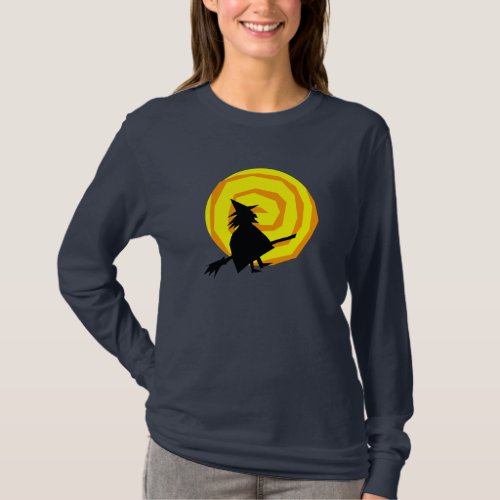 Halloween Witch and Moon Shirt