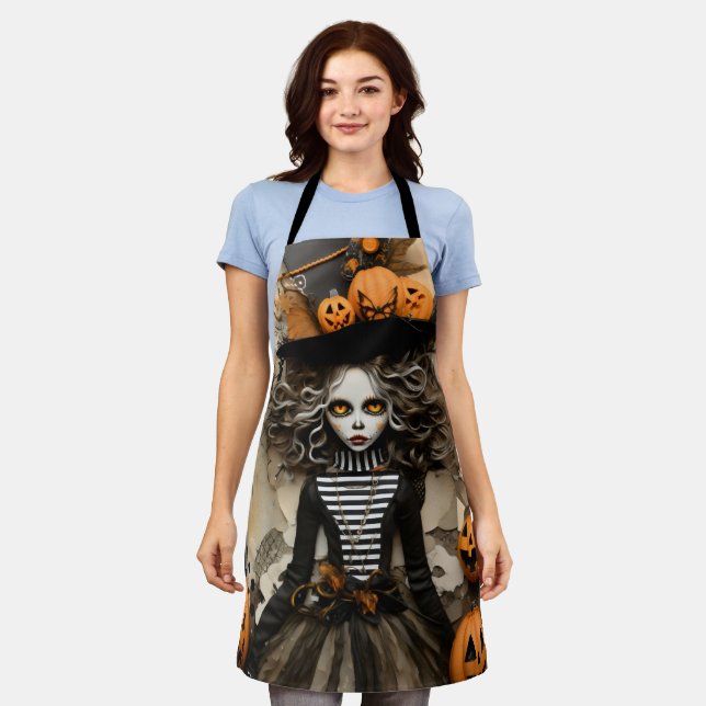 Halloween witch apron (Worn)