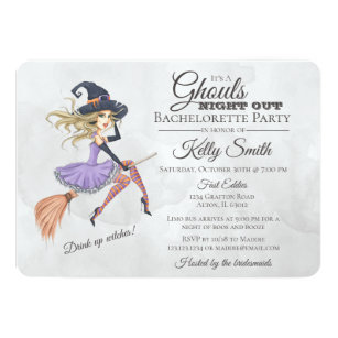 Halloween Bachelorette Party Invitations 6