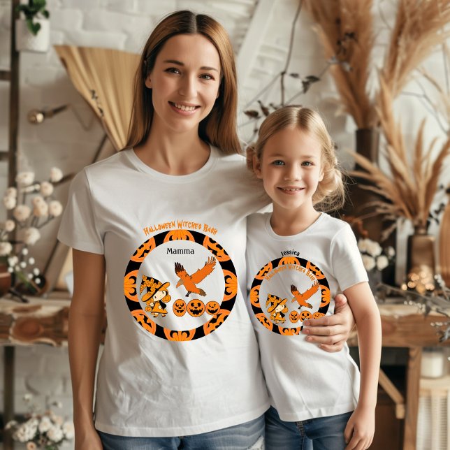 Halloween Witch Bash Jack O Lantern Birthday Girl T-Shirt (Halloween Witch Bash Jack O Lantern Birthday Girl T-Shirt)