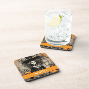 Halloween Witch Beverage Coaster