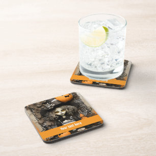 Halloween Witch Beverage Coaster