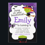 Halloween Witch Birthday Invitation<br><div class="desc">Customize this cute Halloween Witch Birthday Party Invitation with your own details.</div>