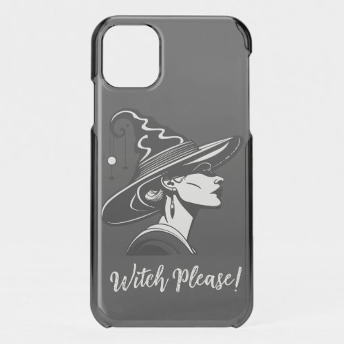 Halloween Witch Black And White iPhone 11 Case