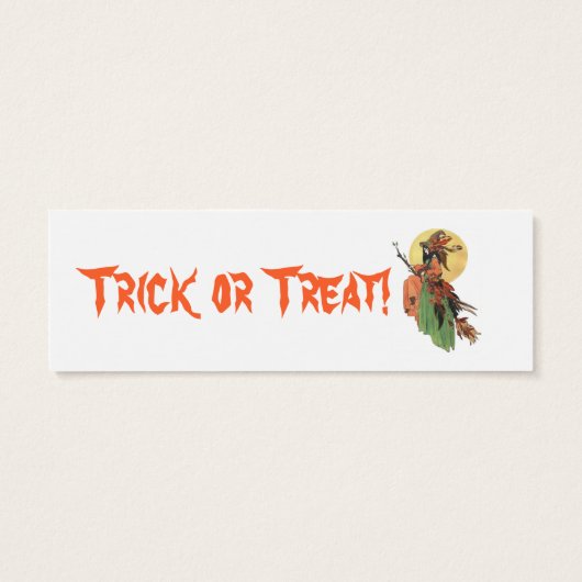 Halloween Witch Bookmark (Back)