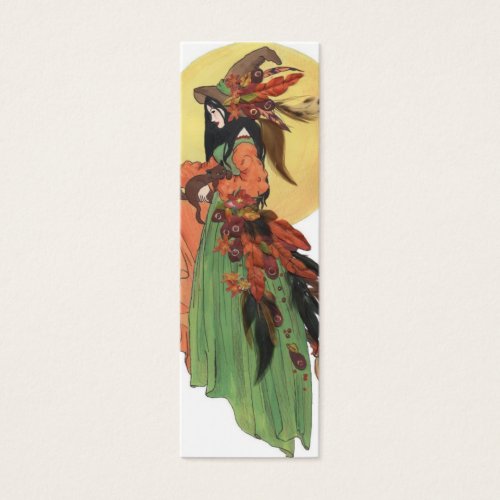 Halloween Witch Bookmark Business Cards