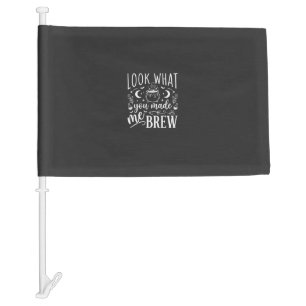 Halloween Witch Brew Funny Potion Design_1 Car Flag