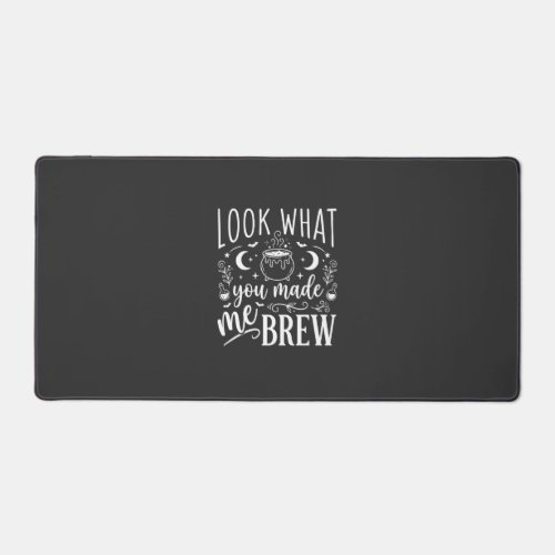 Halloween Witch Brew Funny Potion Design_1 Desk Mat