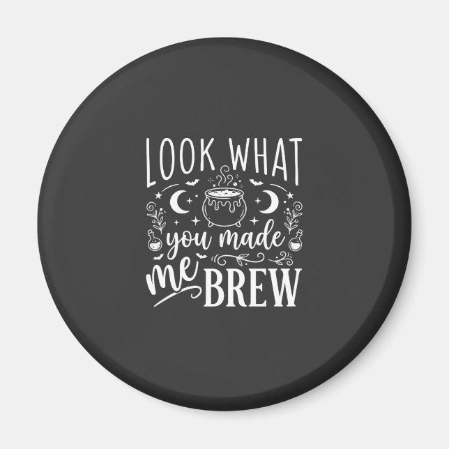 Halloween Witch Brew Funny Potion Design_1 Magnet (Front)