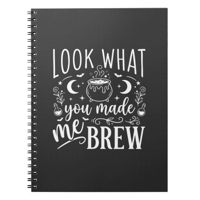 Halloween Witch Brew Funny Potion Design_1 Notebook (Front)
