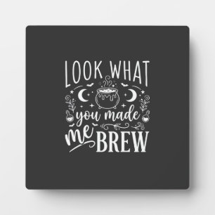 Halloween Witch Brew Funny Potion Design_1 Plaque