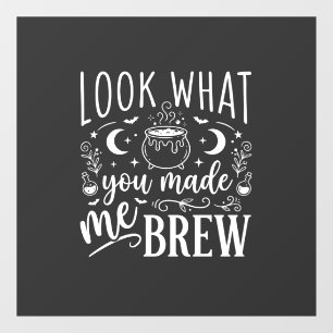 Halloween Witch Brew Funny Potion Design_1 Window Cling
