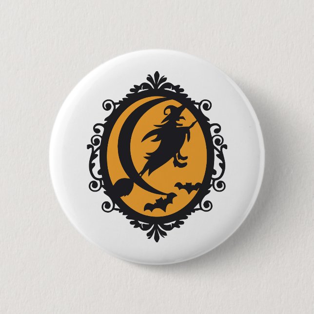 Halloween Witch                     Button (Front)