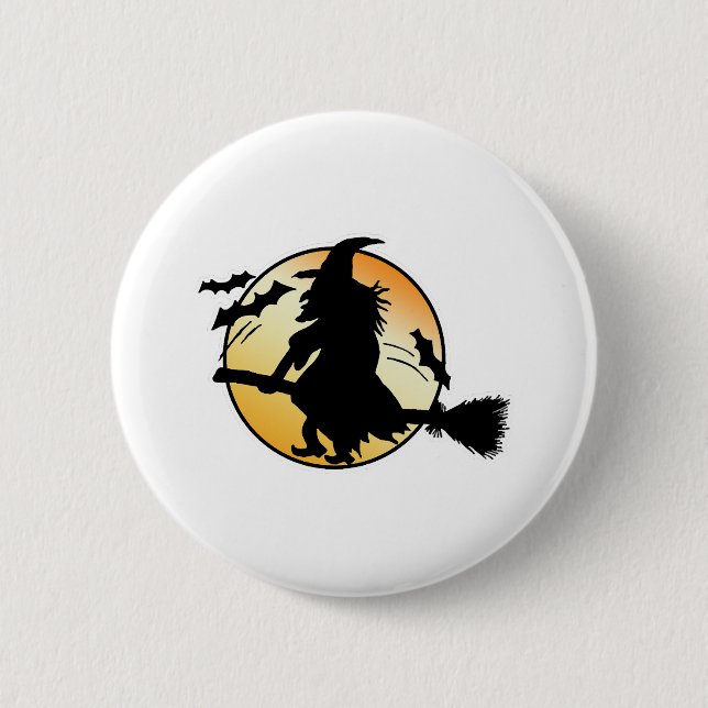 Halloween Witch                    Button (Front)