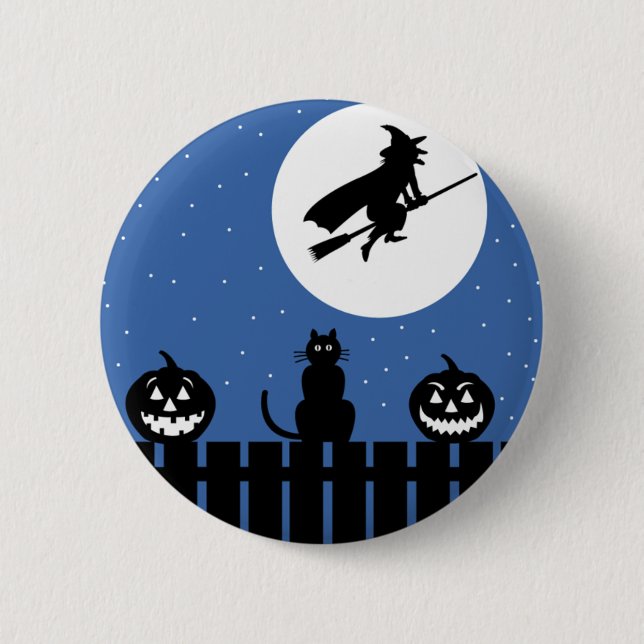 Halloween Witch Button (Front)
