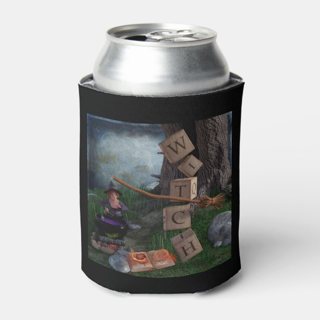 Halloween Witch Can Cooler (Can Front)