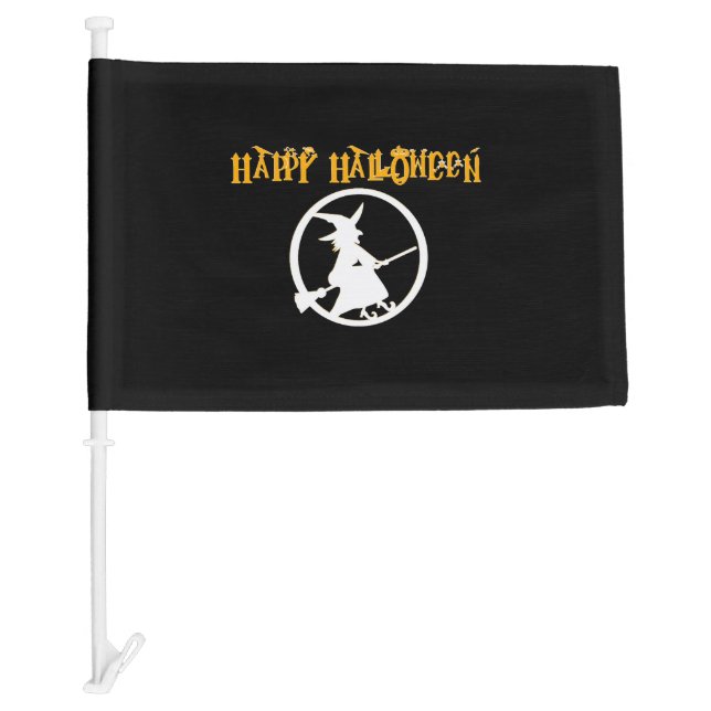 Halloween Witch                    Car Flag (Front)