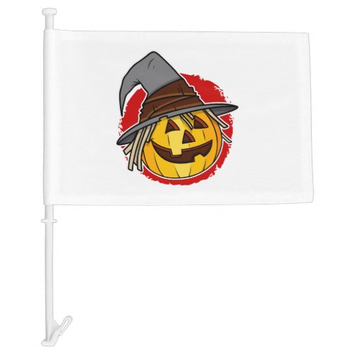 Halloween witch  car flag