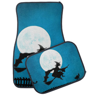 Halloween & Witch Car Floor Mats (Full Set)