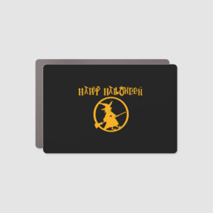 Halloween witch car magnet