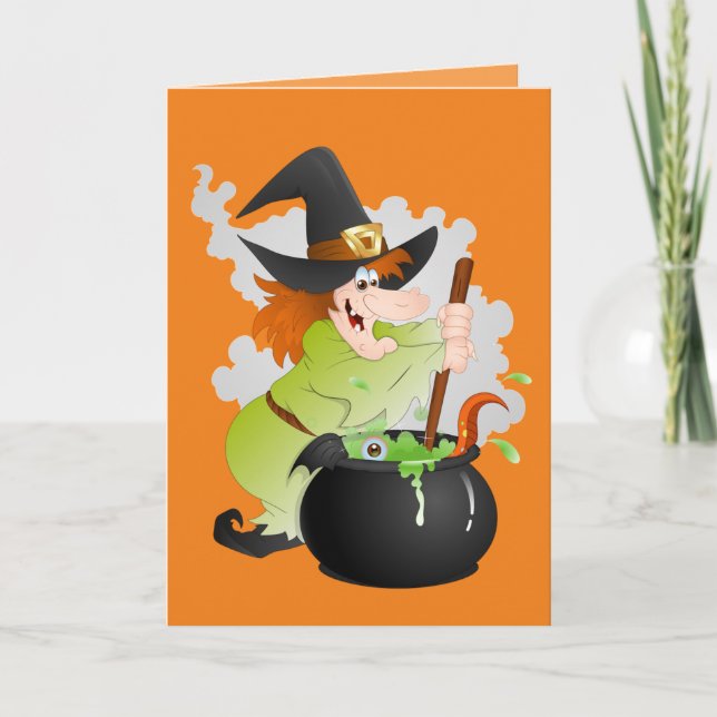 Halloween Witch Card (Front)