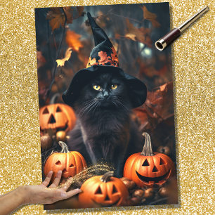 Halloween Witch Cat 2 Decoupage Paper