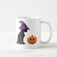 Halloween Witch Cat and Pumpkin Coffee 

Mug